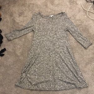 Cute grey knit dress